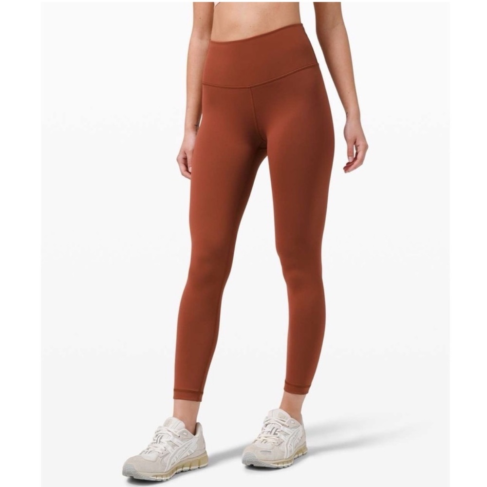 Lululemon Wunder Train High-Rise Tight 25" Dark Terracotta